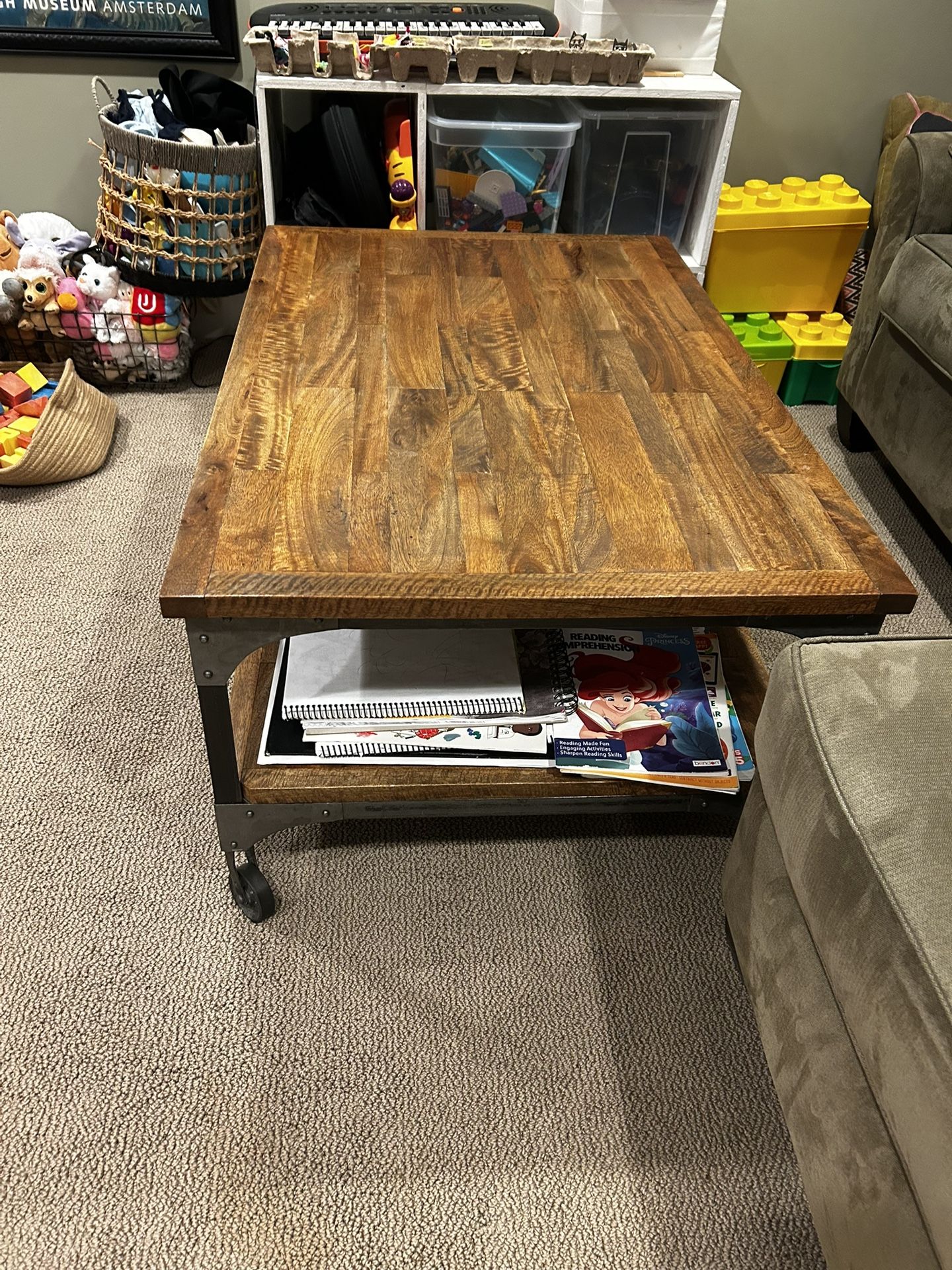 Hardwood Coffee Table and End Table Set