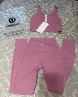 Lululemon Pink Tank Top and Leggings Set