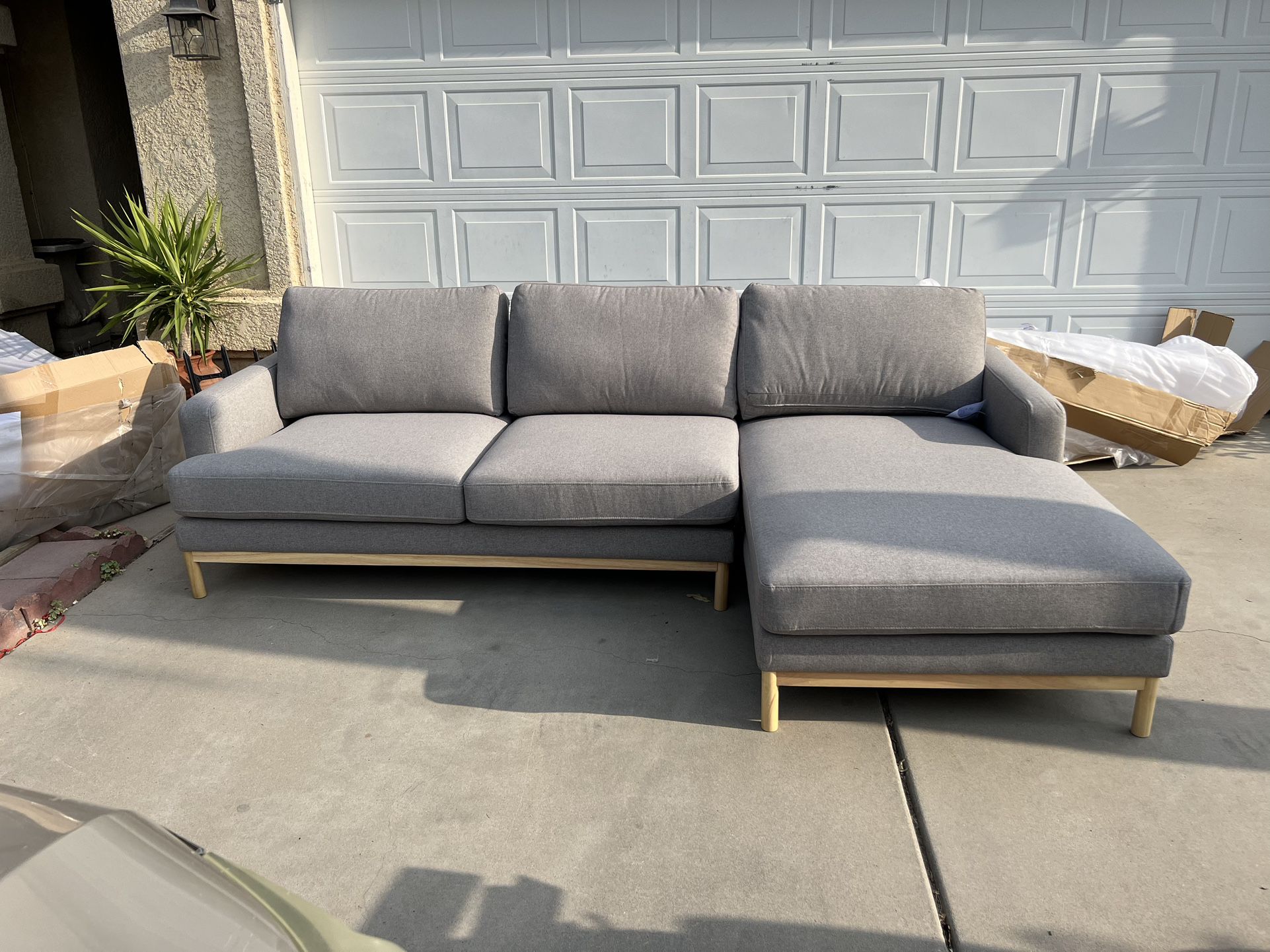 Brand new Mid Century Style Sectional Sofa,  Retails For Over $2200