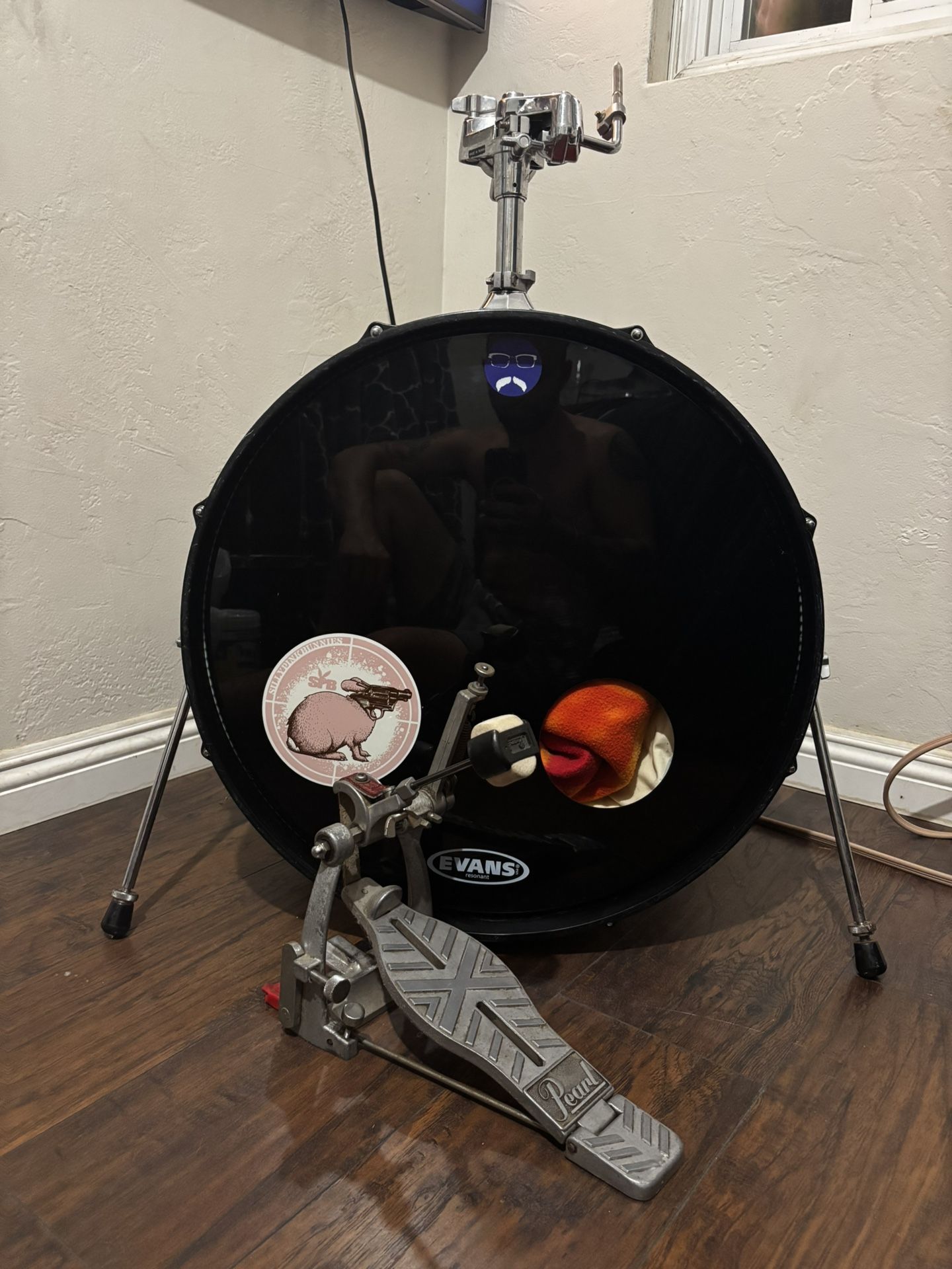 Tama Red Acoustic Drum Set