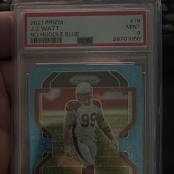 J.J. Watt No Huddle Blue MINT 9 
