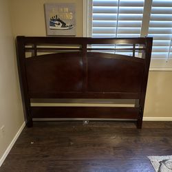 Queen Side Solid Wood Bed Frame