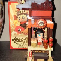 PopMart Limited New yearsLego Set- open box- (box in image )  w/ extra pieces & instructions