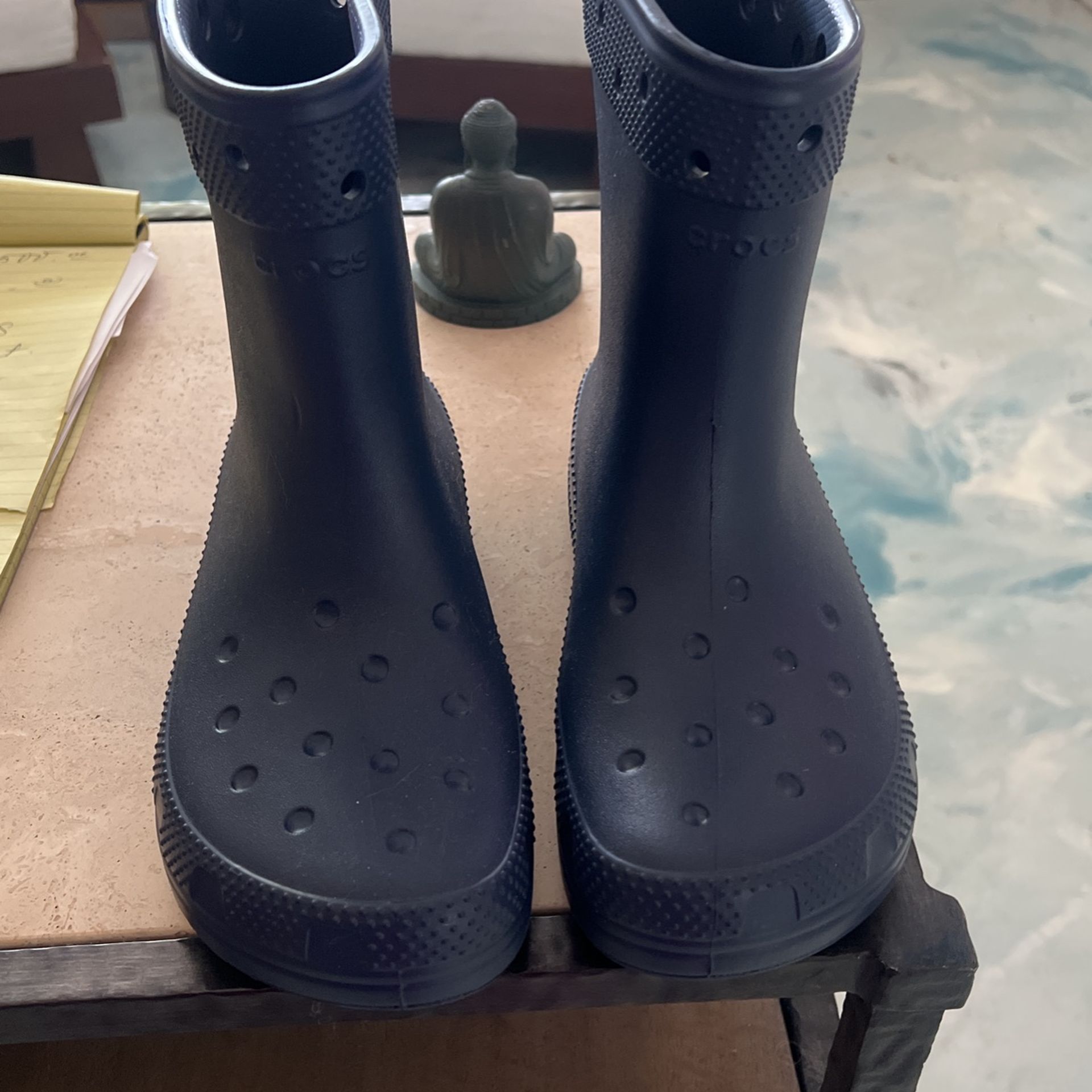 Blue Rain Boots Used Size 9