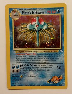 Misty's Tentacruel Holo Rare - Pokémon Gym Heroes