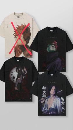 Youngla Naruto Distressed Tees