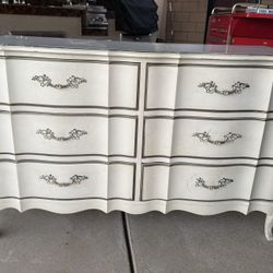 3 Piece White Provincial Bedroom Set