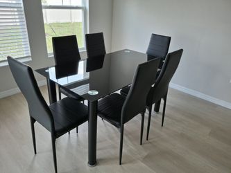 Dining Set On Sale $399 Table + 6 Chairs Brand New 