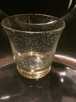 Set of 6 glasses candle holders