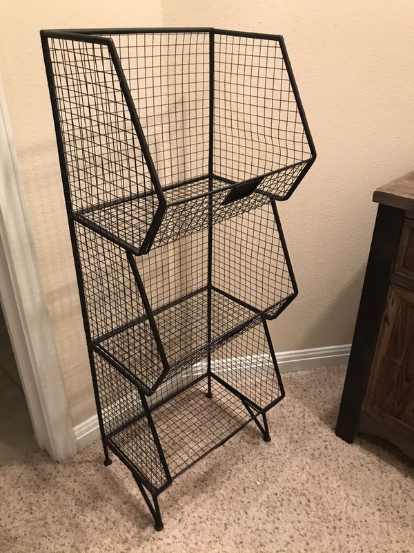 Black wire racks (2 total) for Sale in Houston, TX OfferUp