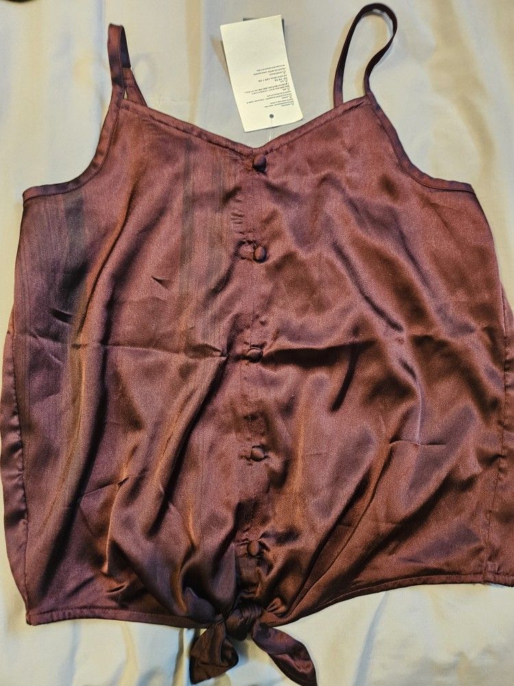 Abercrombie Kids Brown 15/16 Crop Tank NWT
