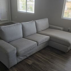 Sofa/couch IKEA KIVIK 4-Seat Sectional with Chaise – Gray (Washable Covers!)