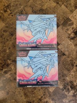 Brand new Chaos Rising Pokemon Center Etb 2 available $ 135 each