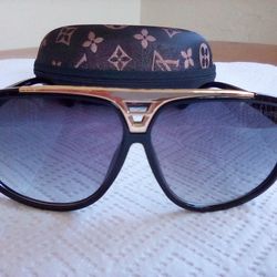 Gold Black Luxury Sunglasses 
