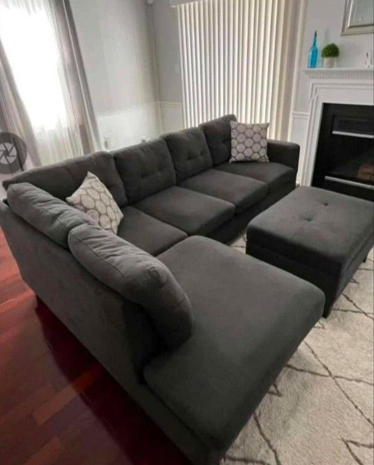 Black Sectional couch