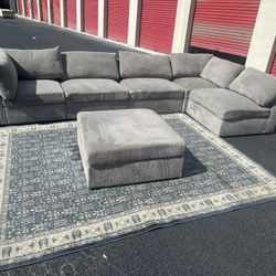 Comfy Gray Sectional Couch 🔥🔥