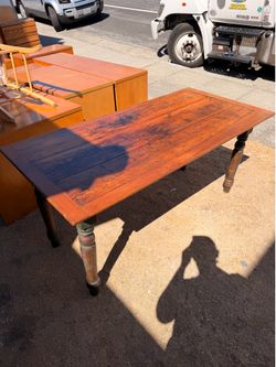 Rustic solid wood table