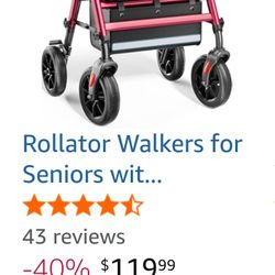 Homeland Rollator. (With built in Seat)