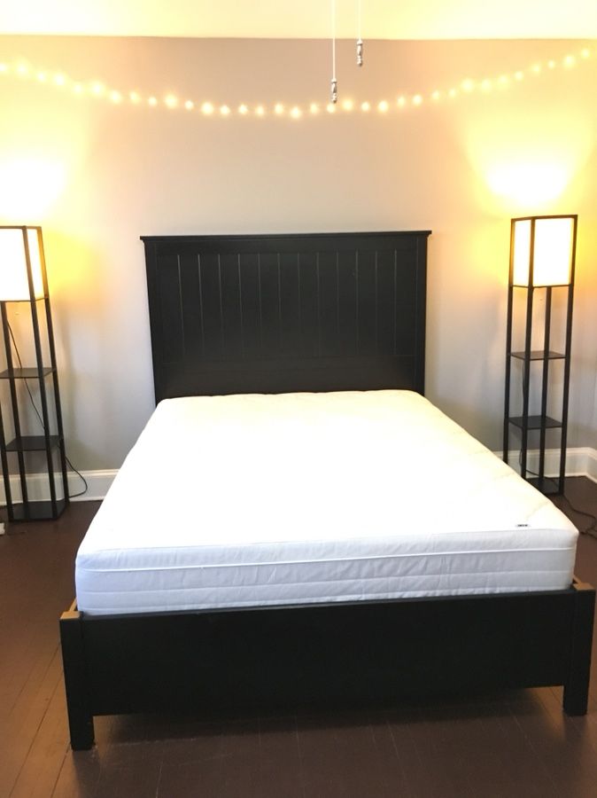 IKEA Undredal queen bed frame with slatted bed base