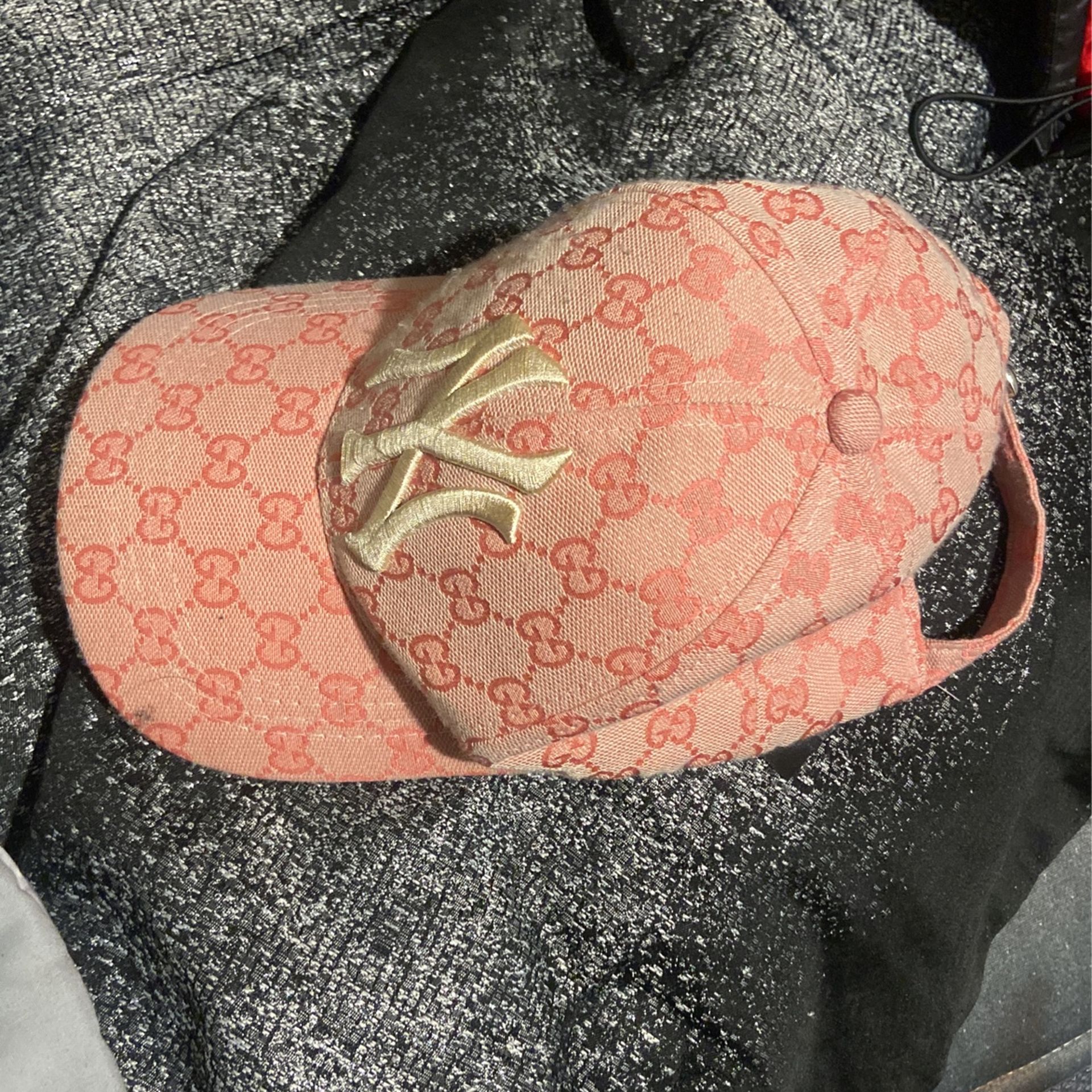 Pink Yankee Gucci Hat