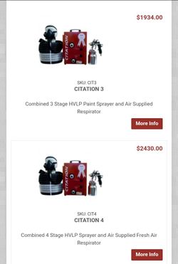 Citation 3 Stage paint System with Lex Aire paint gun and paint shaker/Mixer