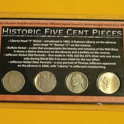 100 Years of American Nickels Collection Set