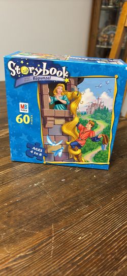 Milton Bradley Storybook Rapunzel 60 Piece Puzzle 4-7 Yrs Age Sealed Box 2002