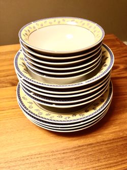 Yellow Floral Ceramic Set