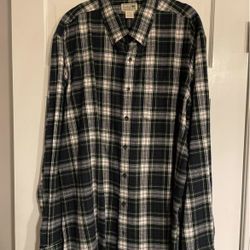 LL Bean Men’s Flannel, XL-Tall