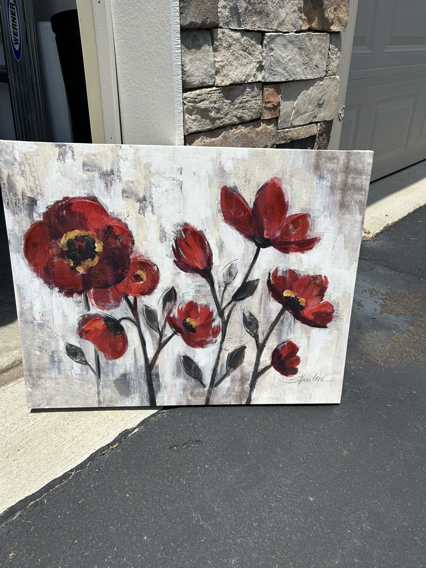 Red Flower Canvas