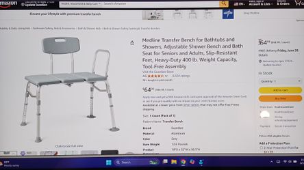 NEW-Medline Transfer Bench
