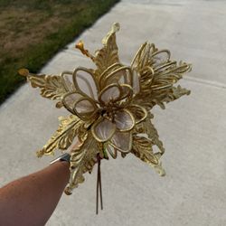 Gold Flower Decor