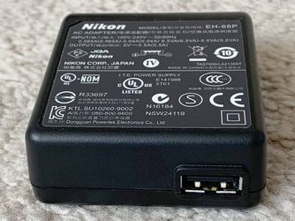 Nikon EH-68P AC Adapter/Charger for Nikon Coolpix S8100, S80, P100, S8000