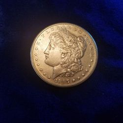 1897s Morgan silver dollar