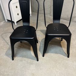 Set Of Black Chairs