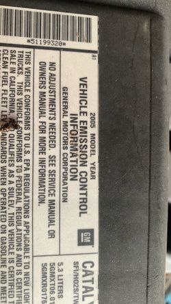 05 GM air filter box