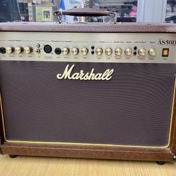 Marshall AS50D 50W 2x8 Acoustic Guitar Combo Amp – Works Great – See Pics