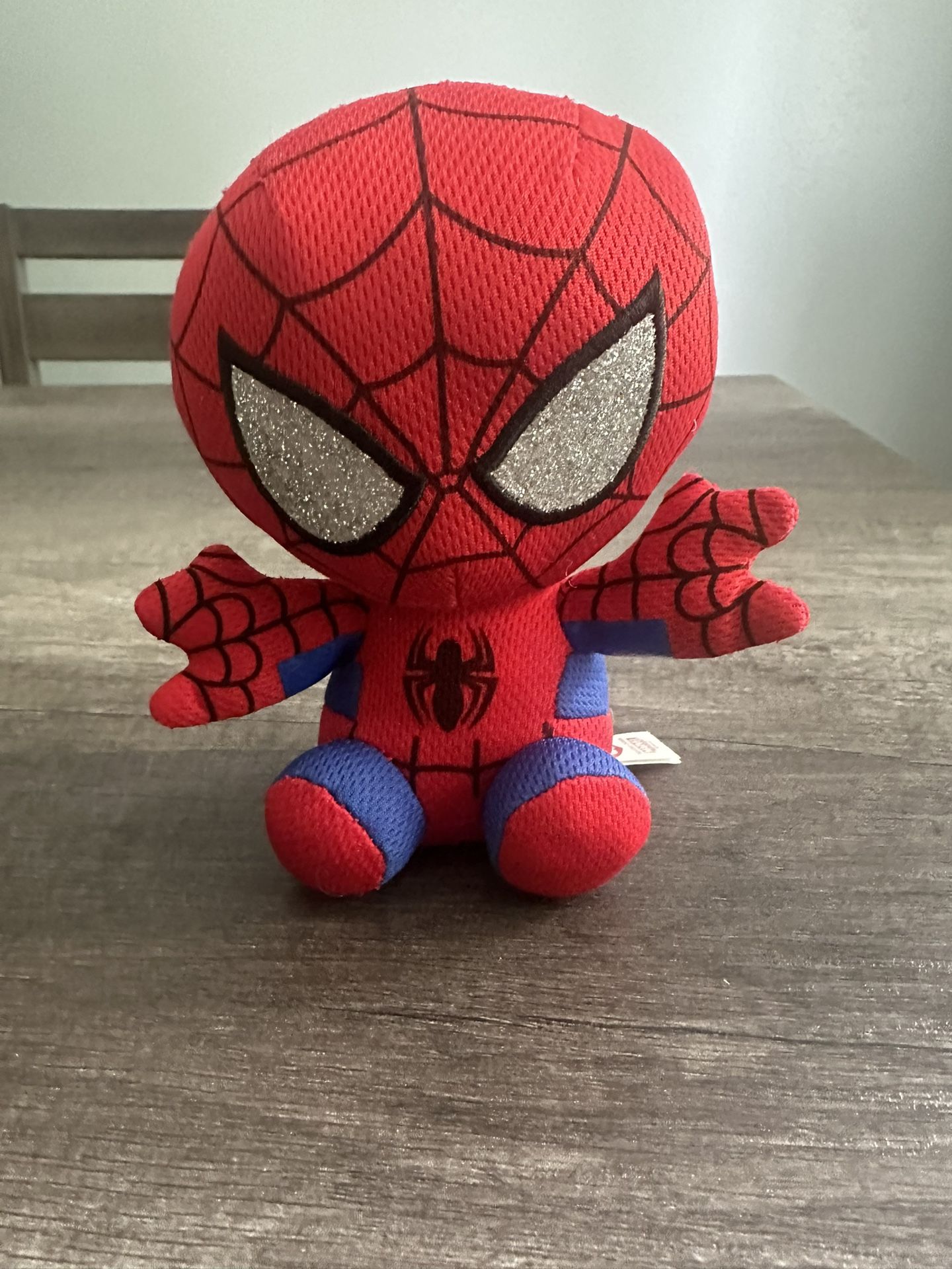 TY Beanie Babies 6" Marvel Spiderman Plush Stuffed Animal Toy, Marvel Plush