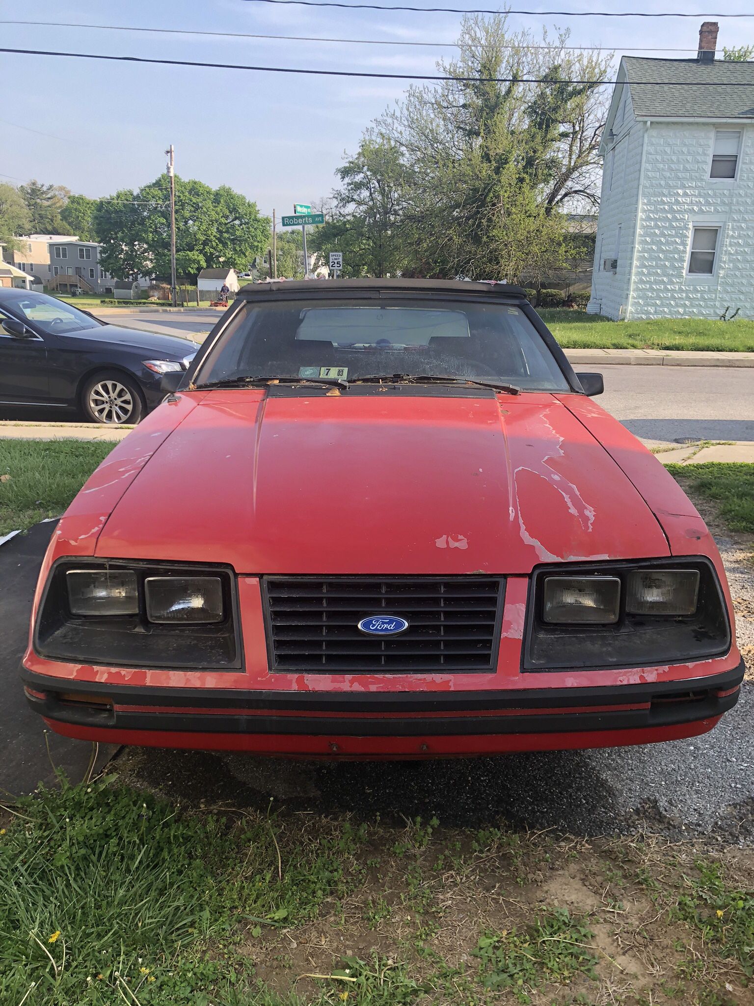 Ventage Red Fox Body Mustang Convertible 