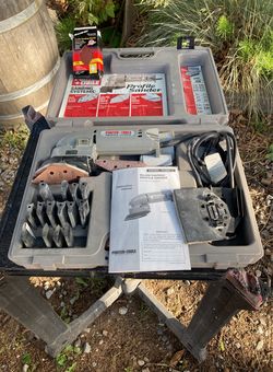 Porter Cable Profile Sander With Case & Pads