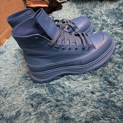 Alexander McQueen Men's Tread Slick Sneakers Size 43.5 EU/ 10.5 US Lake Blue