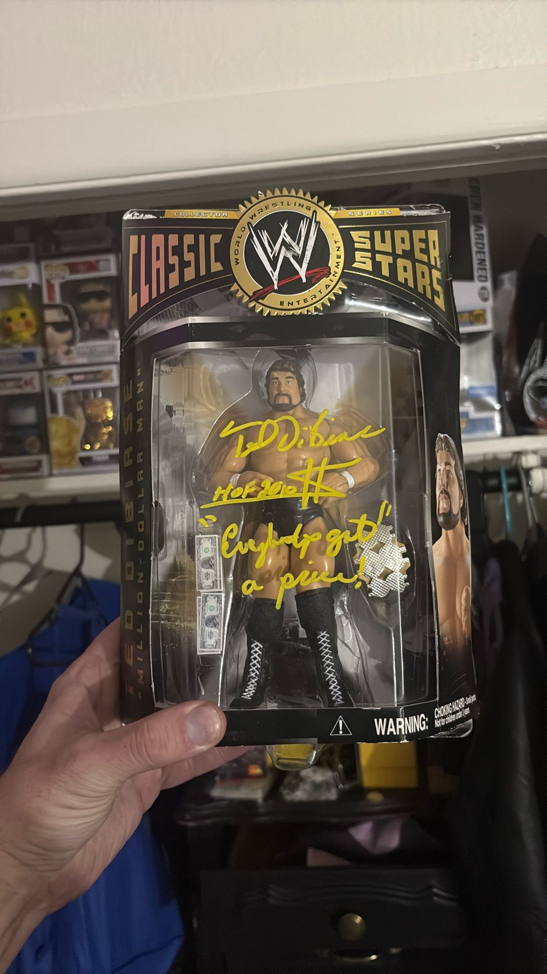 Signed Ted Dibiase Million Dollar Man Collectors Series 