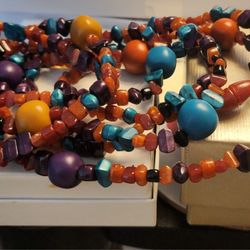 Spring Versatile Stone Bead Necklace