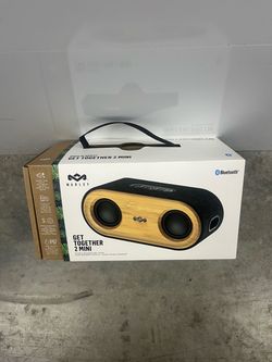 House of Marley Get Together 2 Mini Portable Bluetooth Speaker, Brown, 1 Pack