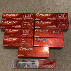 9 Colgate Toothpastes With Toothbrush ($20/set)