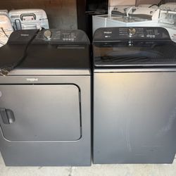 Whirlpool Washer removable agitator and electric dryer 