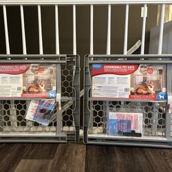 NEW Carlson Expandable Pet Gate - Set Of 2