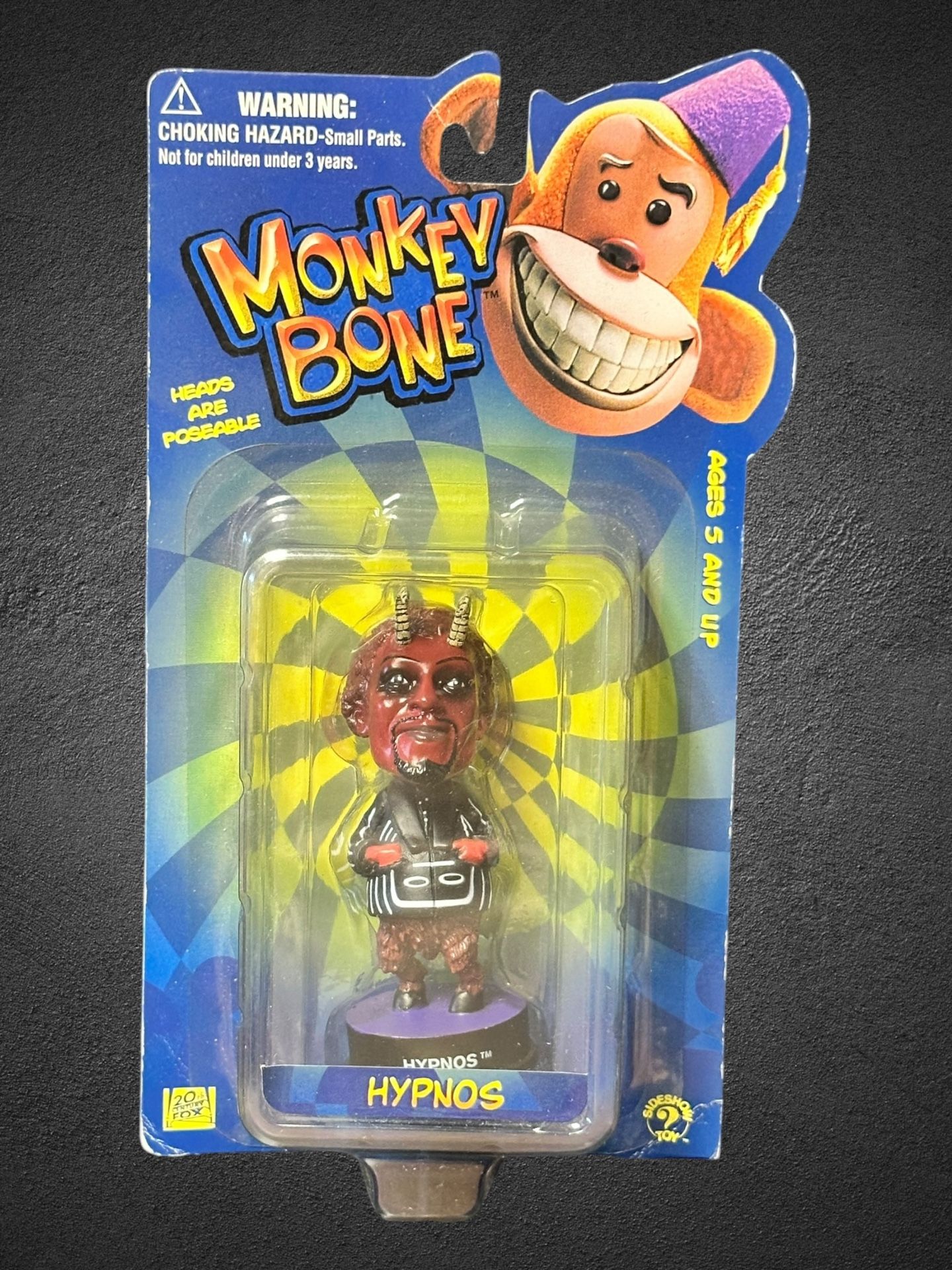 2001 Monkey Bone Little Big Head HYPNOS Mini Figure 4"