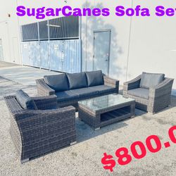 SugarCanes 4 Pcs Outdoor Sofa Set