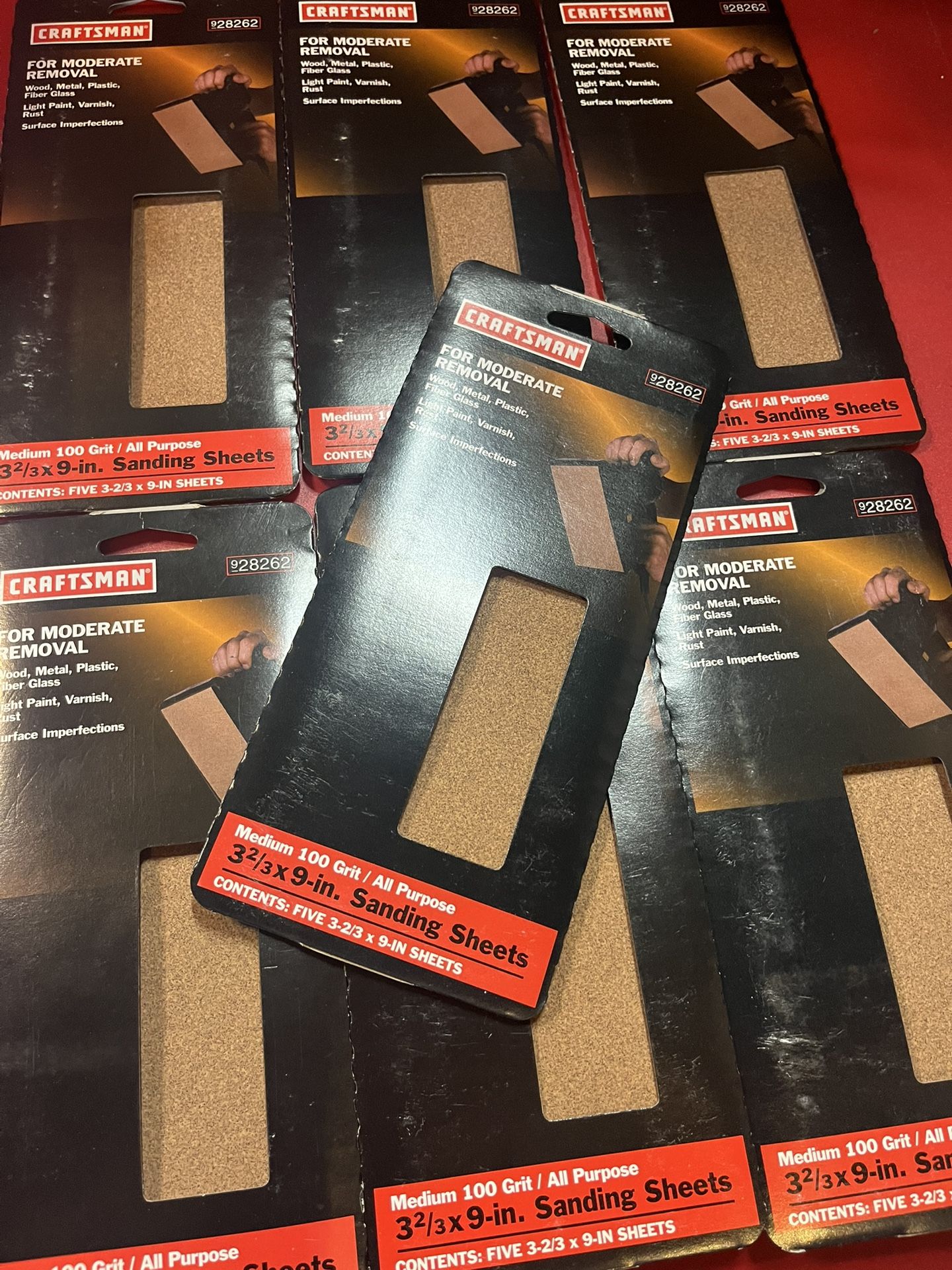 35 X Craftsman 28262 All Purpose sanding sheets 3 2/3" x 9" 100 grit
